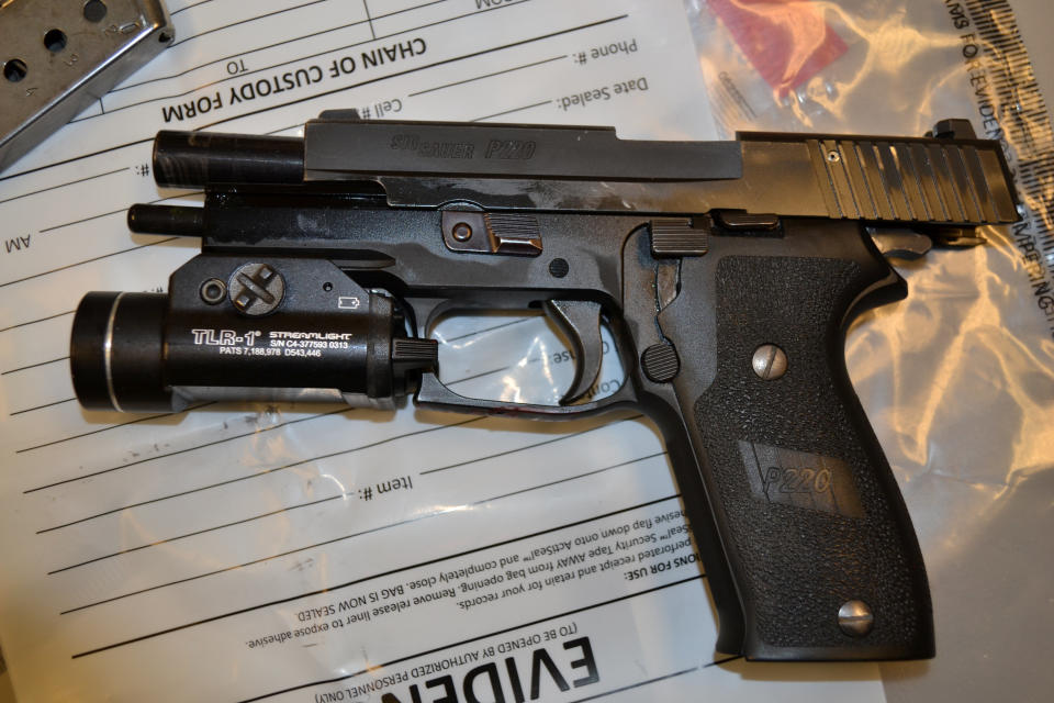 The handgun of St. Anthony Police Department officer Jeronimo Yanez.&nbsp;