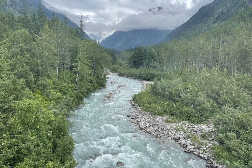 View from the White Pass & Yukon Route Railway in Skagway