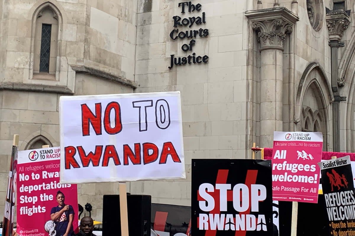 Campaigners have raised concerns about the safety of people deported to Rwanda (PA) (PA Wire)