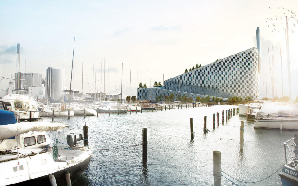 Copenhagen is putting a ski slope on top of a green power plant.