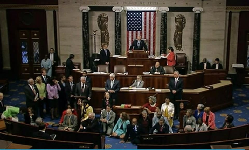 Democrats stage gun-control House sit-in