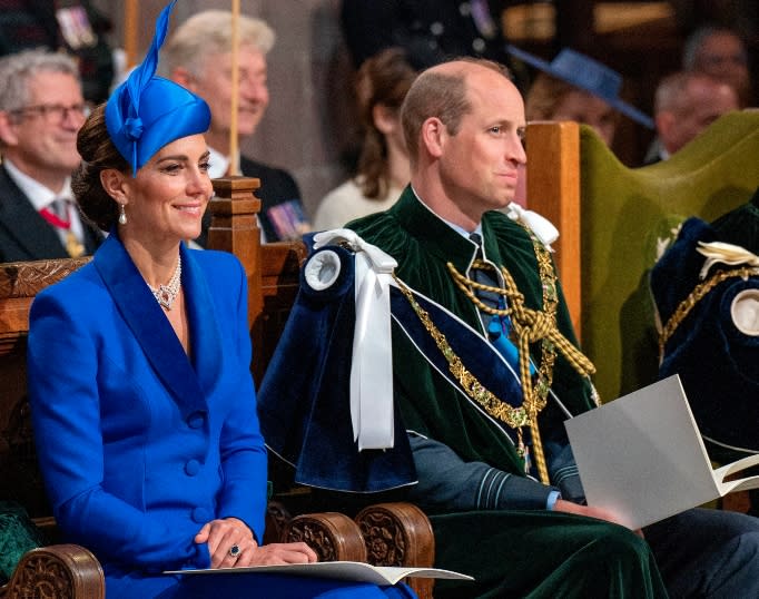 The National Service of Thanksgiving and Dedication for King Charles III and Queen Camilla, and the presentation of the Honours of Scotland at St Giles' Cathedral, Edinburgh, UK, on the 5th July 2023