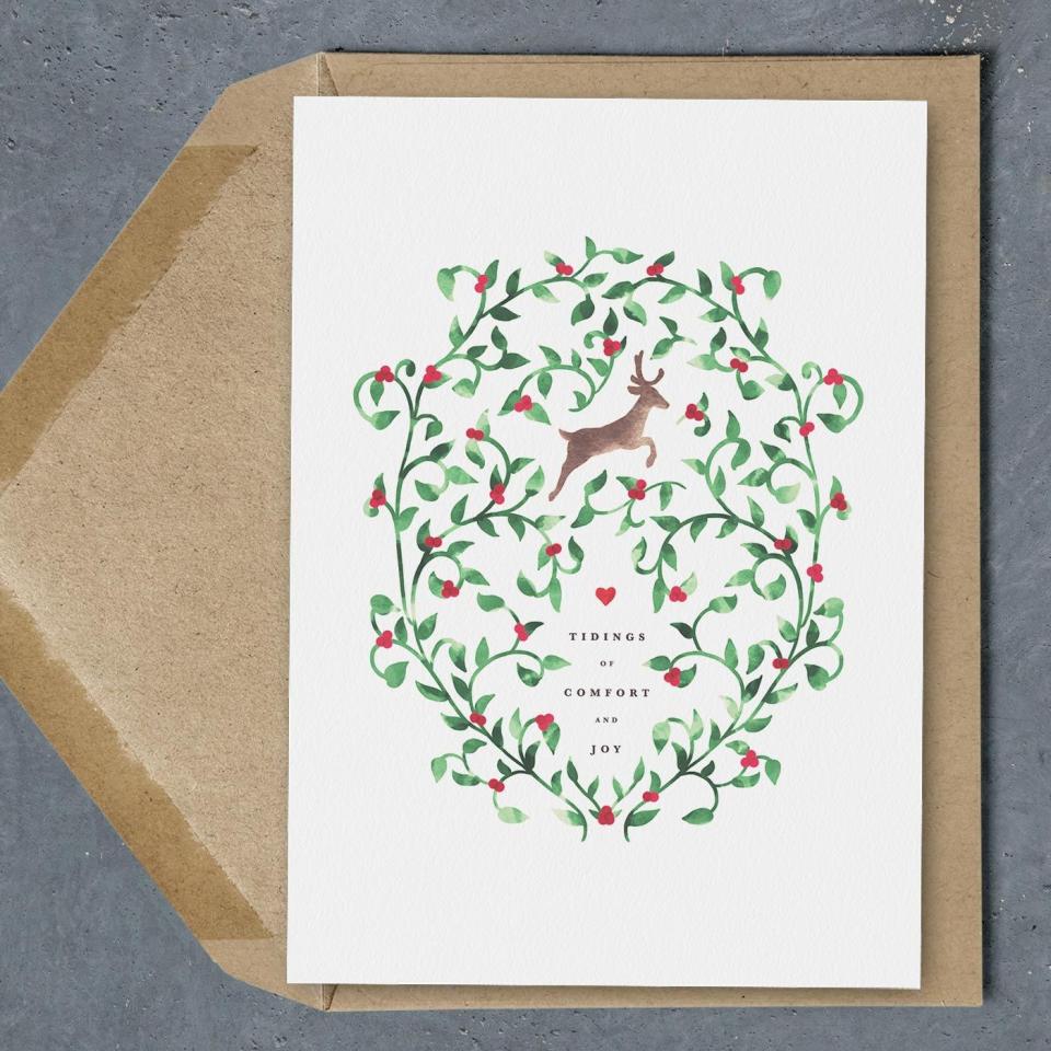 Printable Comfort and Joy Card