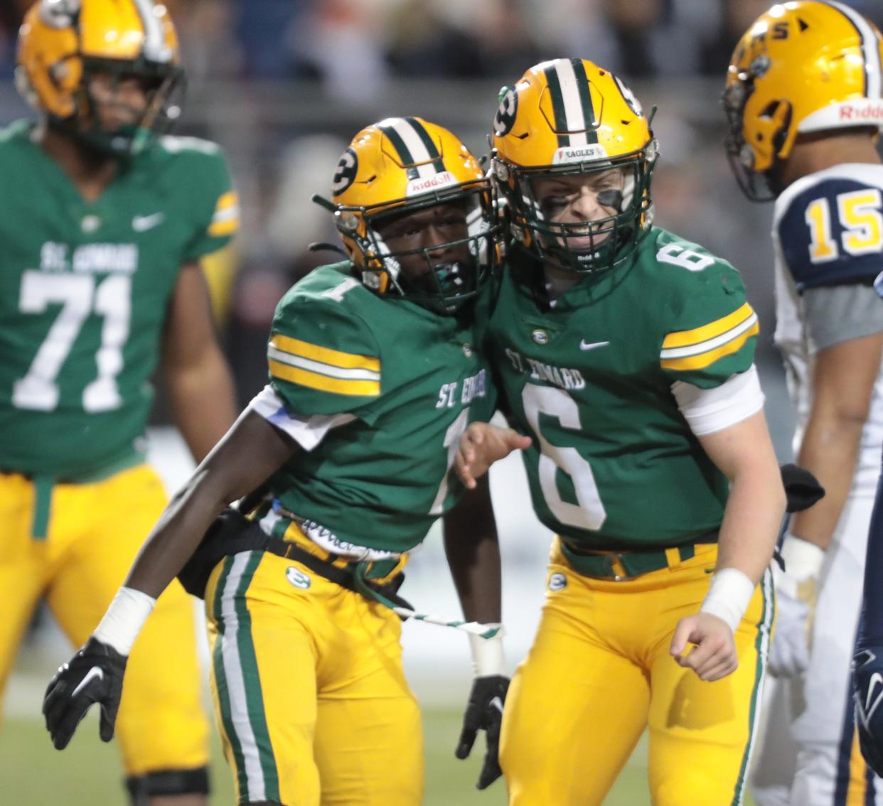 St. Edward defeats Springfield for the Division I state championship at Tom Benson Hall of Fame Stadium, Friday, Dec. 2, 2022.