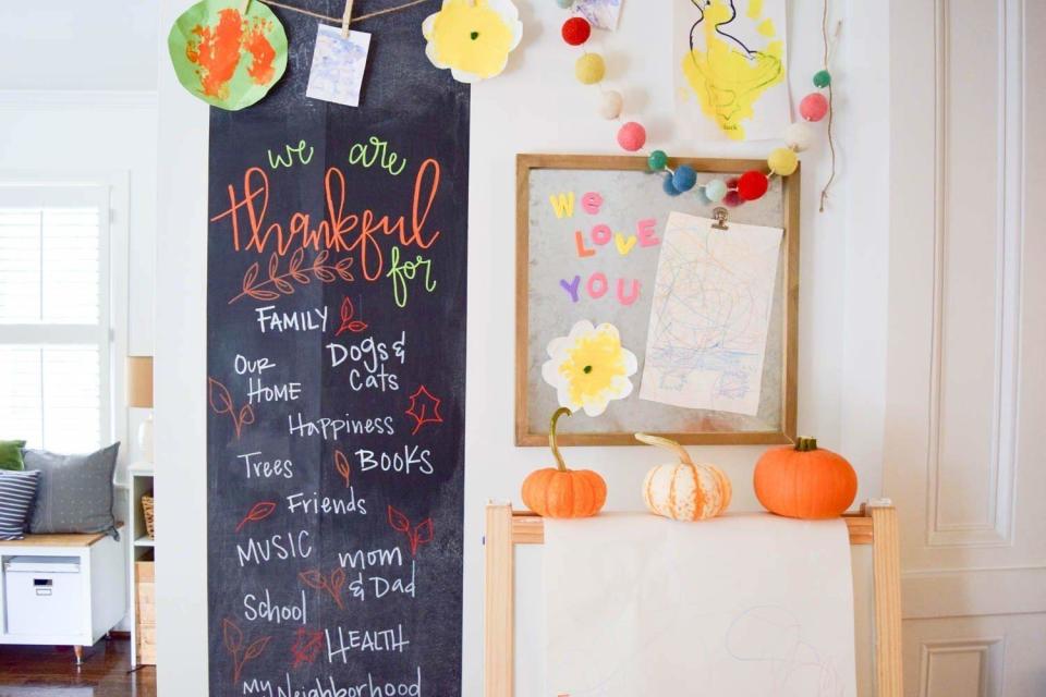 Kassa Chalkboard Wall is a great way to keep track of to-do lists or inspire creativity in your little ones