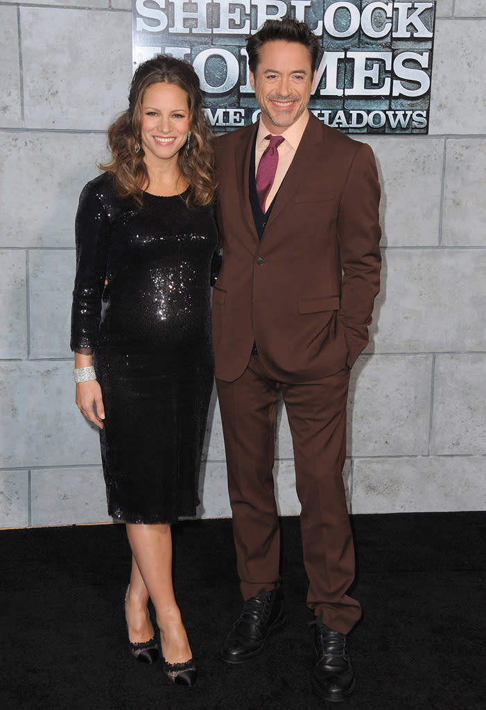 Sherlock Holmes A Game of Shadows 2011 LA Premiere Susan Downey Robert Downey Jr.