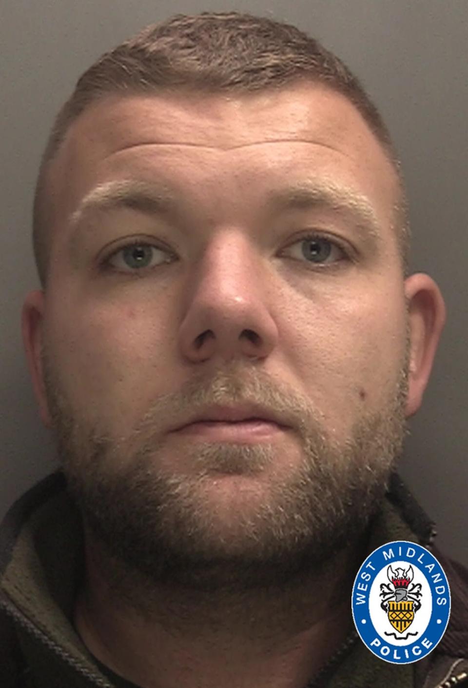 Declan Jones was found guilty of assaulting two members of the public on consecutive days during the first Covid lockdown (West Midlands Police/PA) (PA Media)