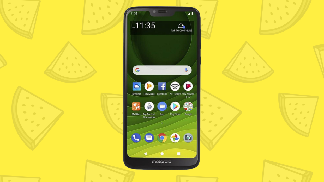 This Motorola Moto G7 Optima Maxx smartphone bundle for $100. (Photo: HSN)