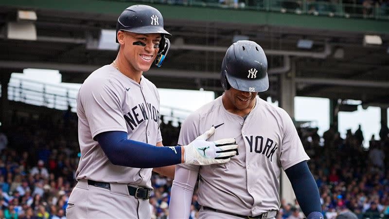 賈吉（Aaron Judge）連10場未開轟，但打回大聯盟最多的125分打點。（圖／翻攝自洋基推特）