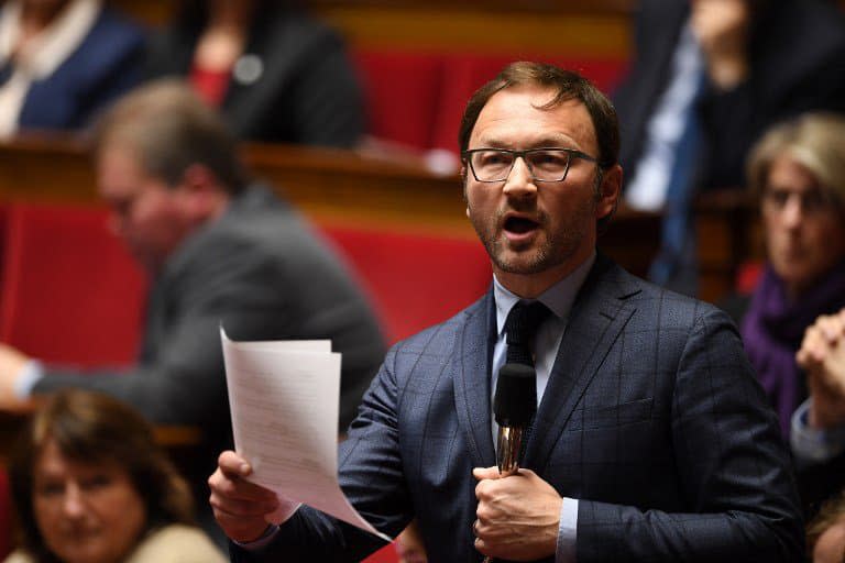 Patrick Mignola lors des questions au gouvernement, le 20 février 2018. - Eric FEFERBERG / AFP