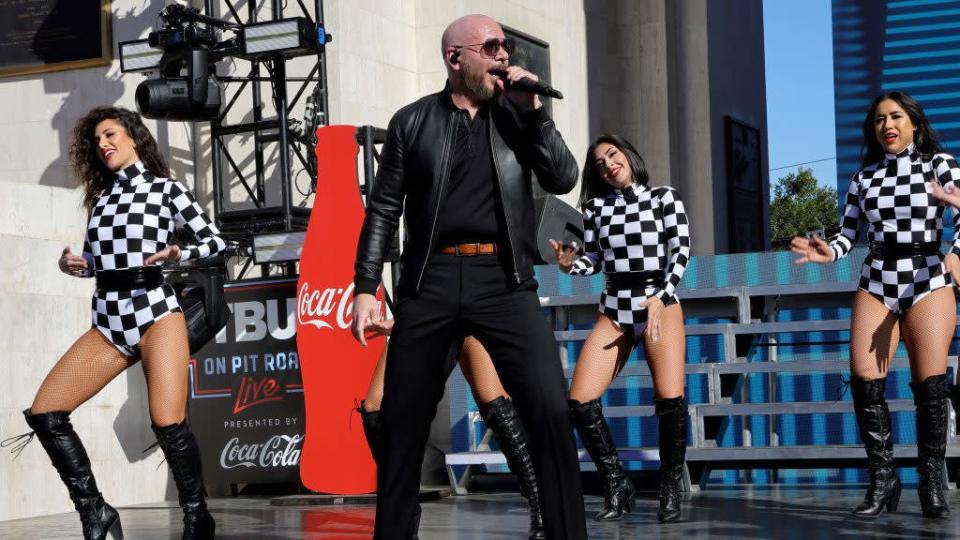 Celebrities Attend NASCAR&#39;s Busch Light Clash At The Coliseum