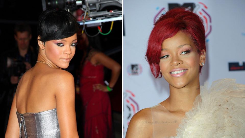 rihanna hair transformation - before and after photos