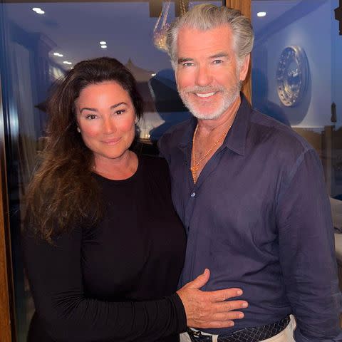 <p>Keely Shaye Brosnan/Instagram</p> From Left: Keely Shaye Brosnan and Pierce Brosnan