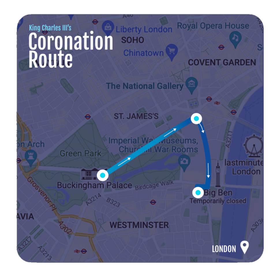 Coronation Route Map