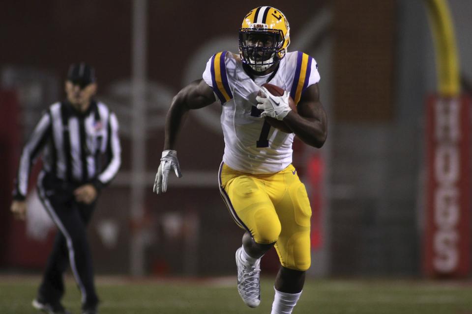 LSU’s Leonard Fournette is our top-ranked back in the 2017 NFL draft. (AP)