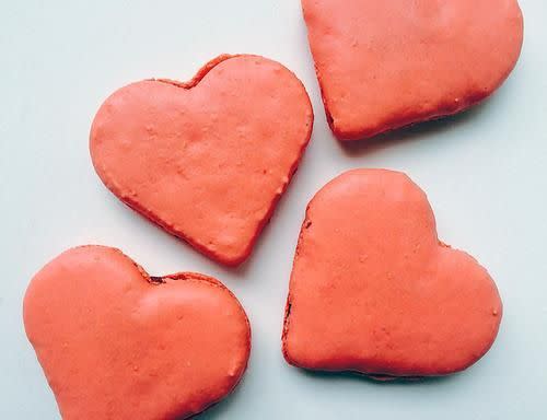 French Heart-Shaped Macaron