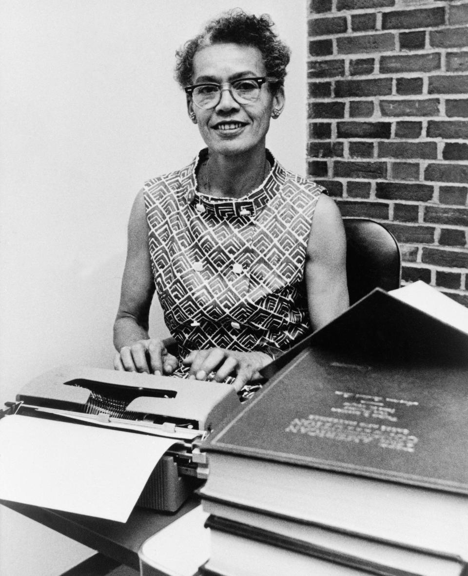 Brandeis University professor Pauli Murray poses for a portrait in Waltham, Mass., on Sept. 25, 1970.