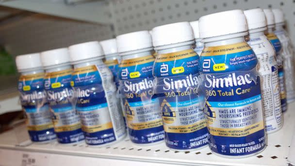 PHOTO: Similac 360 Total Care is one of the brands of infant formula included in a recall. Less than 1% of recalled bottles have caps that may not have sealed. (Bing Guan/Reuters, FILE)