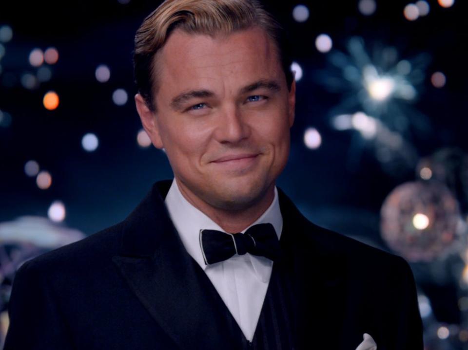 DiCaprio como Jay Gatsby en ‘The Great Gatsby’ (Warner Bros)