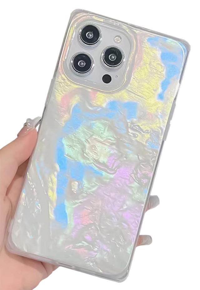 Soft Holographic Square iPhone Case