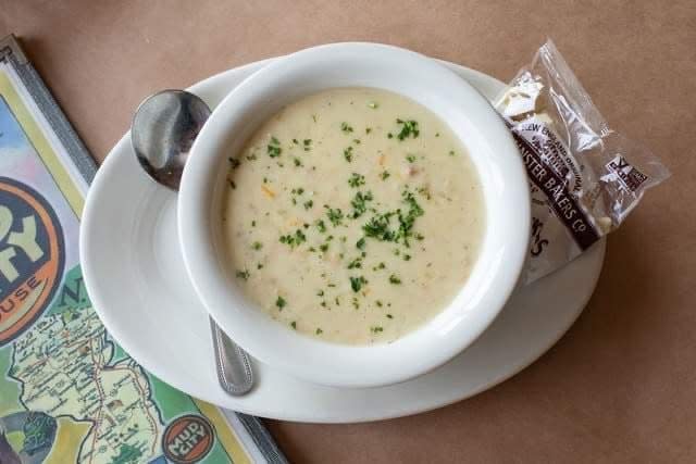 New England clam chowder at Mud City Crab House in the Manahawkin section of Stafford.