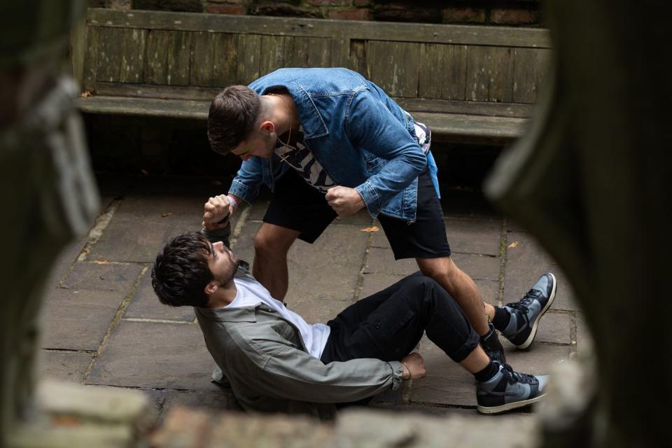 brent taylor and romeo nightingale in hollyoaks