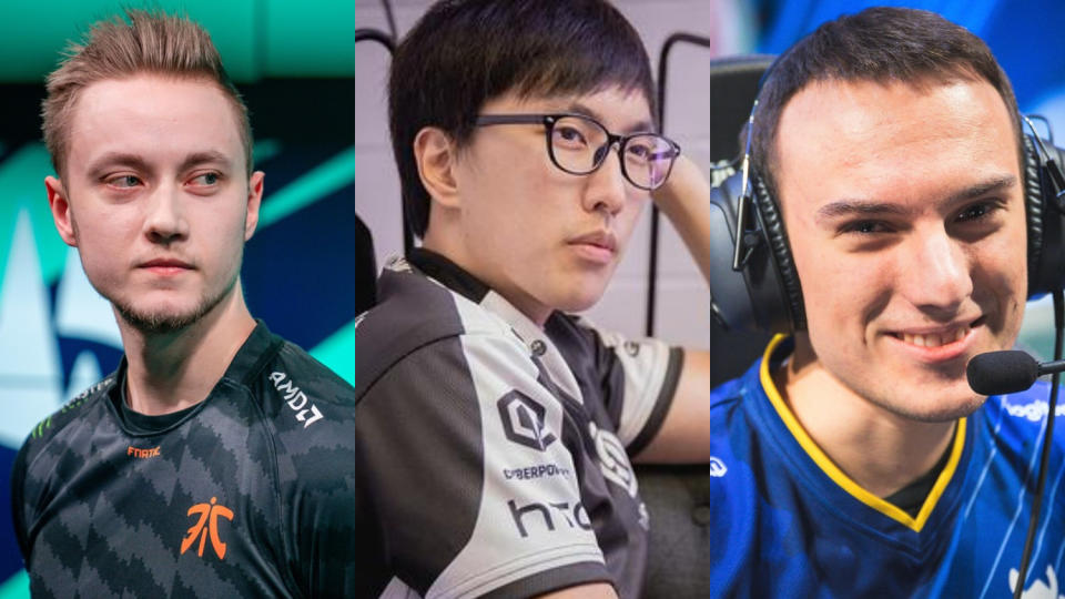 歐美知名三大AD選手－Doublelift、Perkz、Rekkles也紛紛發文、錄影片表達對於Uzi的敬重。   圖：翻攝自LOL Esports flickr/新頭殼合成圖