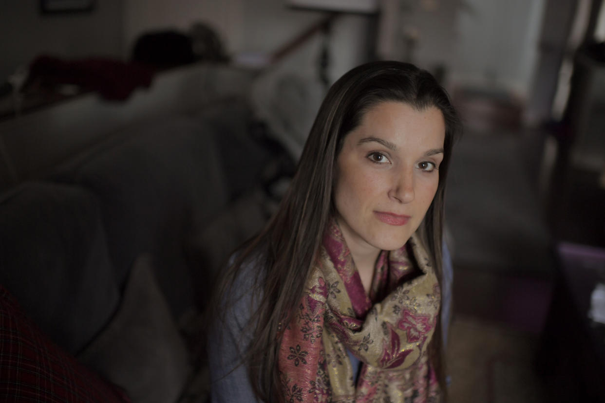 Jennifer Willoughby, the ex-wife who was in an abusive marriage with resigned Trump aide Rob Porter, poses for a portrait in Alexandria, Va., on Feb. 7, 2018 . (Photo: John McDonnell/The Washington Post)