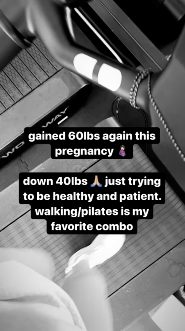 Kylie Jenner shares an update about her post-pregnancy weight loss. (Photo: Kylie Jenner/Instagram)