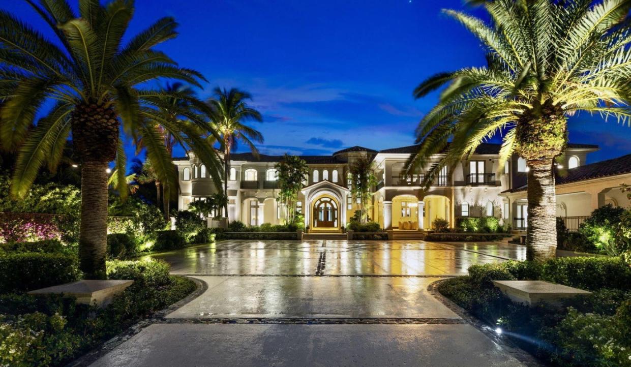 A Mediterranean-style, ocean-to-lake estate measuring 2.14 acres at 1040 S. Ocean Blvd. has entered the market at $89 million, having that last sold for $25.75 million in early 2021.