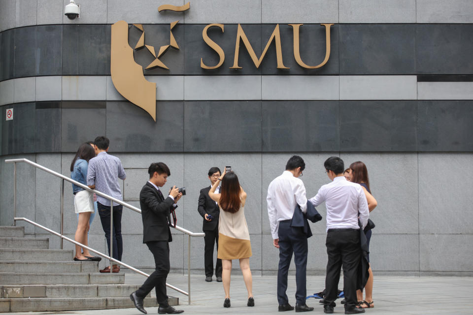 Singapore Management University at 81 Victoria Street. (Yahoo News Singapore file photo)