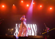 <p>Sophie Hawley-Weld of Sofi Tukker performs at the 2017 Panorama Music Festival at Randall’s Island on July 29, 2017 in New York City. (Photo by Noam Galai/WireImage) </p>