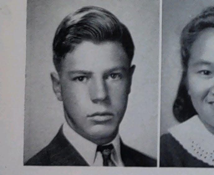 Eric Cummings' yearbook photo at Sanger High School. He was slated to graduated in 1941.