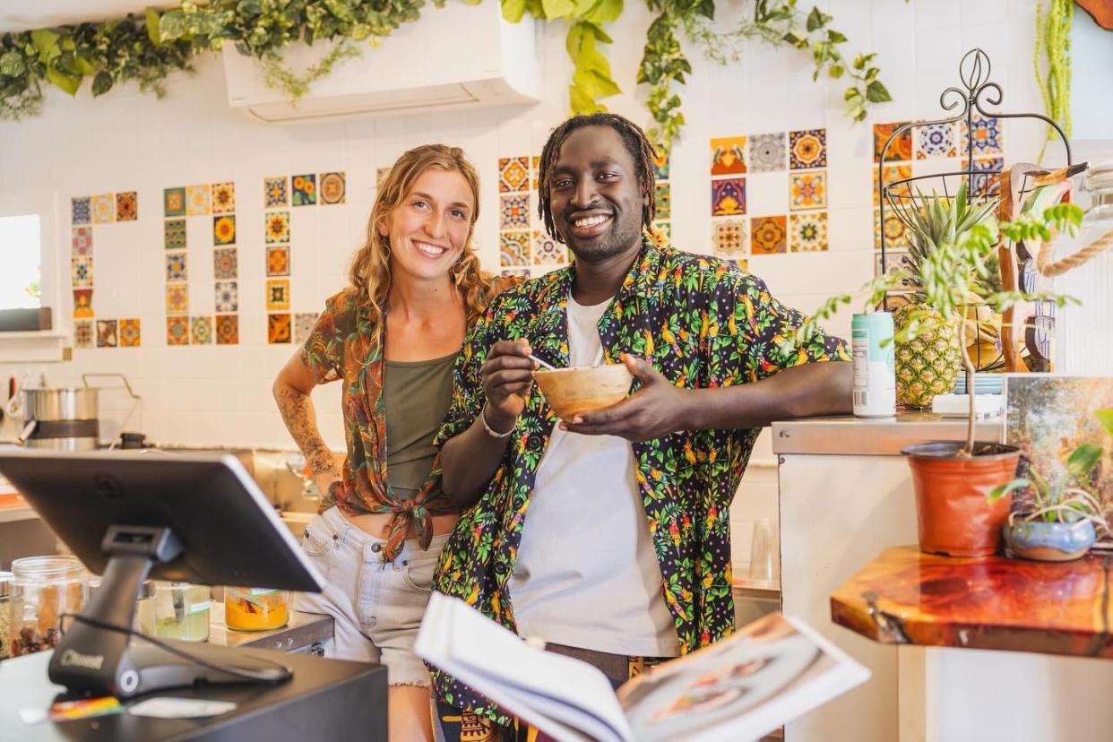 Lizzy Fowler and Isaac Bol opened the Coco Pipa smoothie and juice bar at 506 Castle St., Wilmington in June 2024.