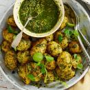 <p>Vibrant watercress is at its best right now and, combined with fragrant tarragon and toasted pistachios, makes a fresh, peppery sauce for these Jersey Royals.</p><p><strong>Recipe: <a href="https://www.goodhousekeeping.com/uk/food/recipes/a568661/pesto-new-potatoes/" rel="nofollow noopener" target="_blank" data-ylk="slk:Pistachio pesto new potatoes;elm:context_link;itc:0;sec:content-canvas" class="link ">Pistachio pesto new potatoes</a></strong></p>