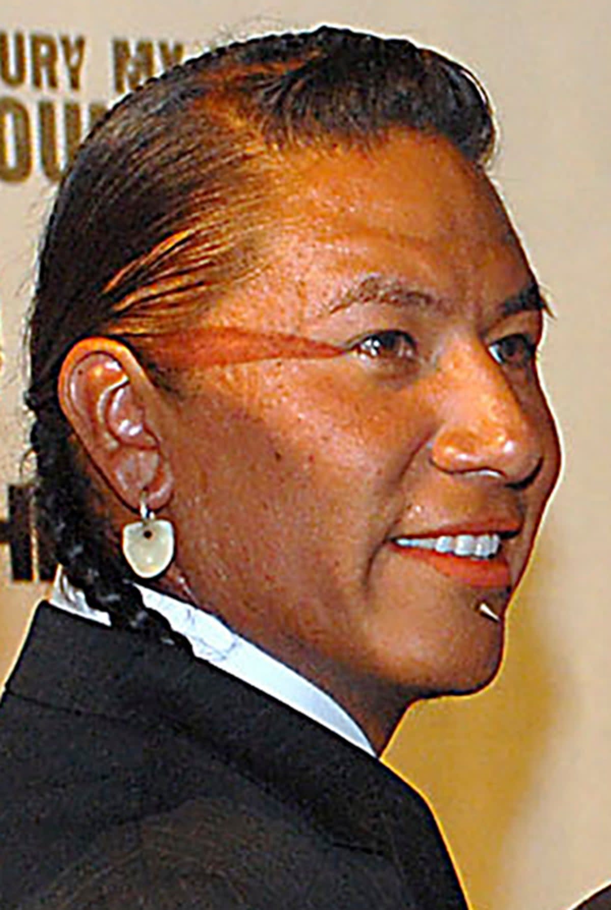 Nathan Chasing Horse attends the South Dakota premiere of the HBO film “Bury My Heart at Wounded Knee” at the Rushmore Plaza Civic Center on May 17, 2007, in Rapid City, South Dakota (AP)