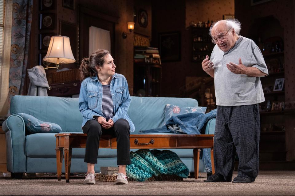 Lucy DeVito and Danny DeVito star in "I Need That," now playing on Broadway.