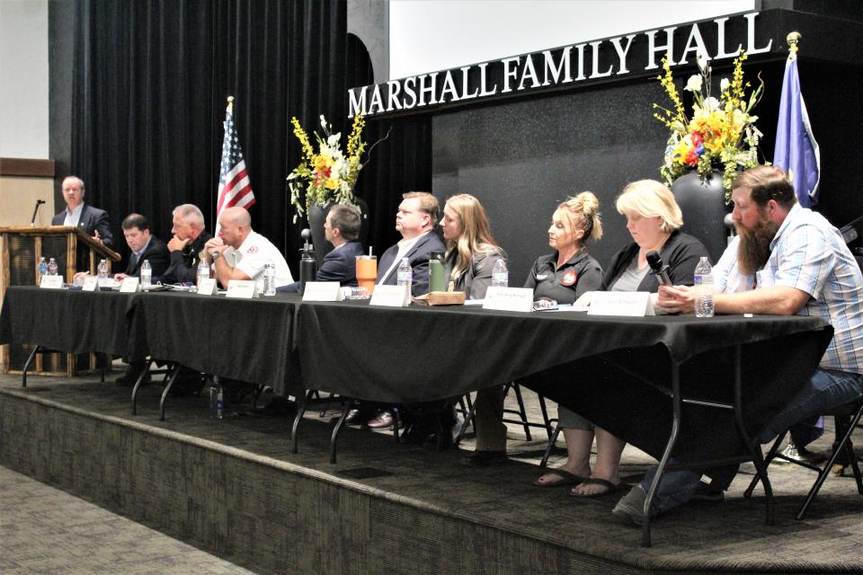 Ten community leaders formed the panel in attendance at Wednesday's Public Safety Levy discussion