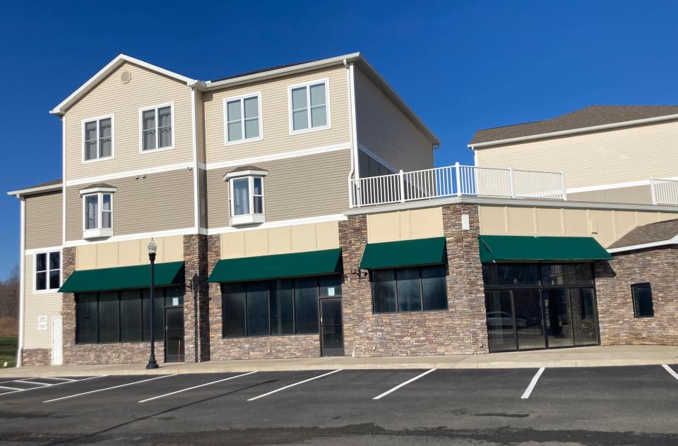 Falcone's Restaurant will be located in this commercial/apartment building at the south end of the CopperLeaf complex.