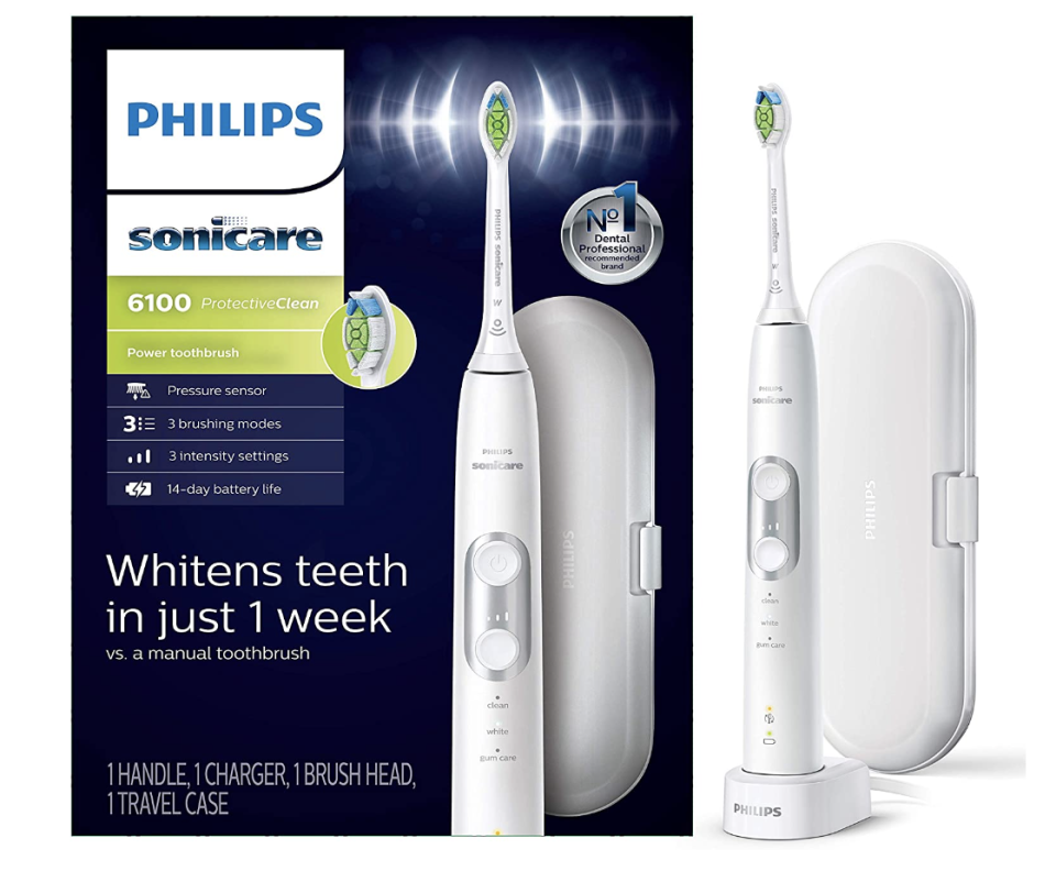 Philips Sonicare Protectiveclean 6100 Rechargeable Electric Toothbrush (Photo via Amazon)