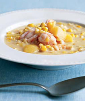 Coconut, Shrimp, and Corn Chowder