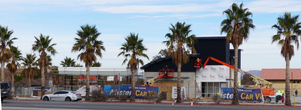 Mister Car Wash, on the northeast corner of Dale Evans Parkway and Outer Highway 18 in Apple Valley, is expected to open sometime in 2024.