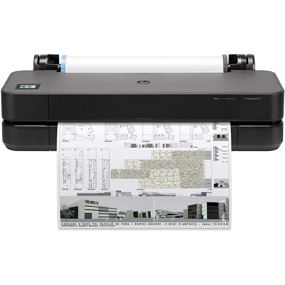 7) DesignJet T210 Large Format Compact Wireless Plotter Printer