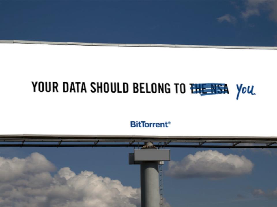 BitTorrent Data Belongs To You Billboard