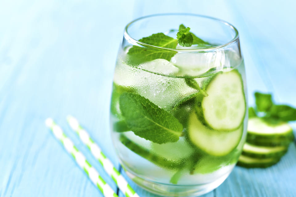 Cucumber-mint mocktail