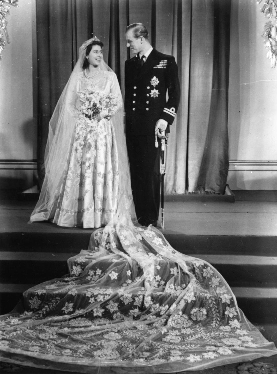 Queen Elizabeth Prince Philip Wedding Day