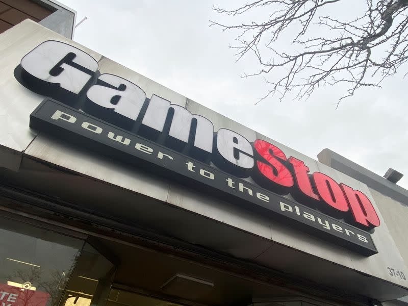 A GameStop store is seen in New York