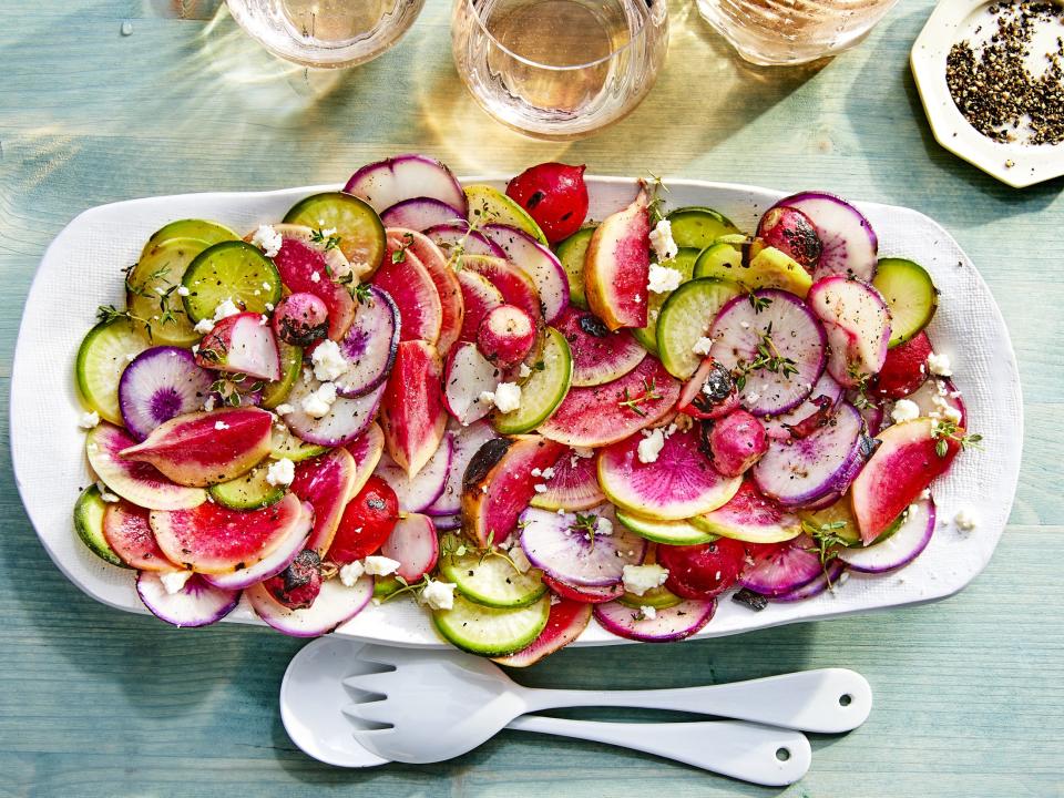 Grilled Radishes with Feta and Thyme