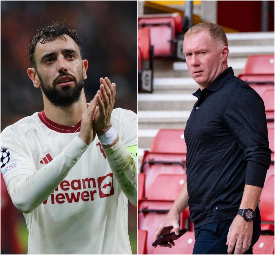 Paul Scholes wants Bruno Fernandes to take responsibility for his own mistakes (Getty Images)