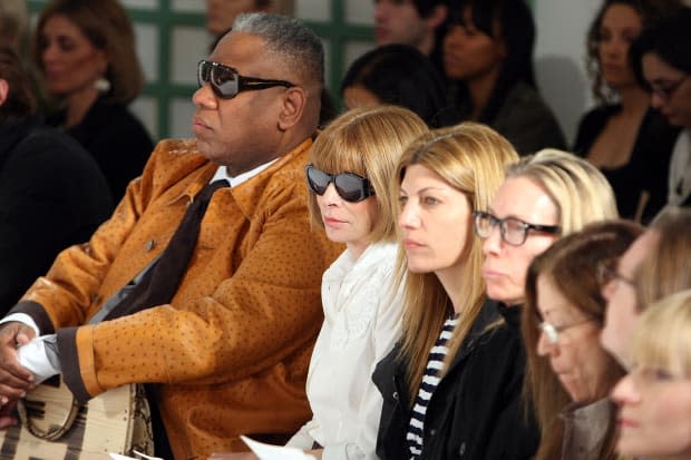 Talley with fellow Vogue editors in 2008<p>Photo: Andrew H. Walker/Getty Images</p>